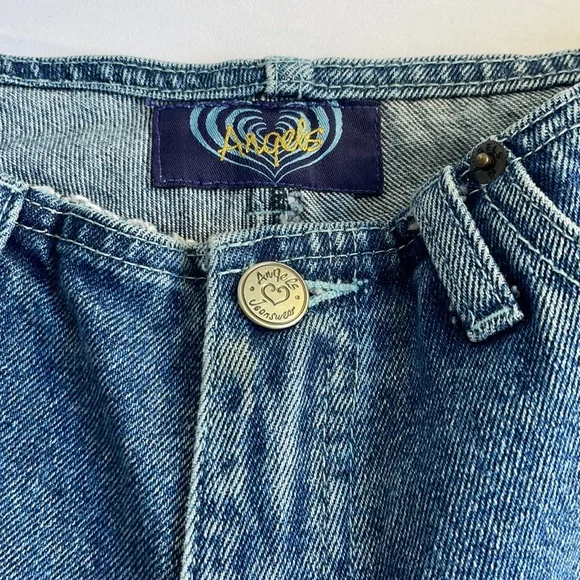 Vintage Y2K Angels Jeans Shorts Jewelled Size 7 - Picture 6 of 8